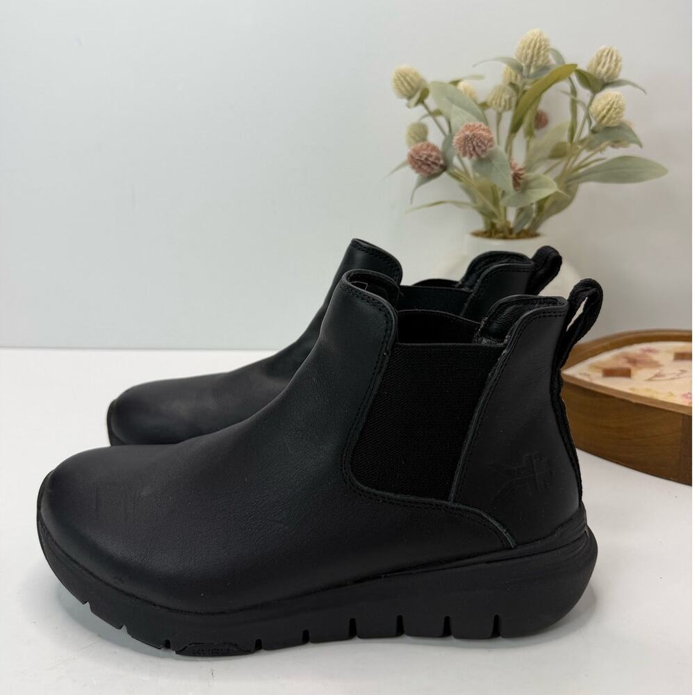 Kuru Flex Astra Arch Support Leather Comfort Boot Jet Black Women 7.5 Tried On